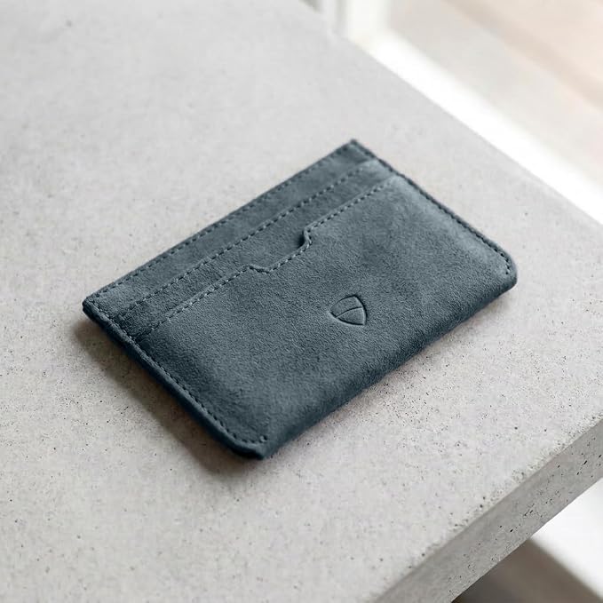 Vaultskin MOORGATE Slim Card Holder – Minimalist Leather Wallet with RFID Blocking, Front Pocket Credit Card Case for Men & Women