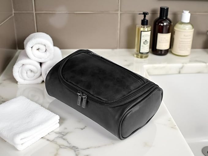 Personalized Small Toiletry Bag for Men,Minimalist Travel Toiletry Organizer Dopp Kit Water-resistant Makeup Bag for Travel Essentials,Travel Gifts For Men Unique