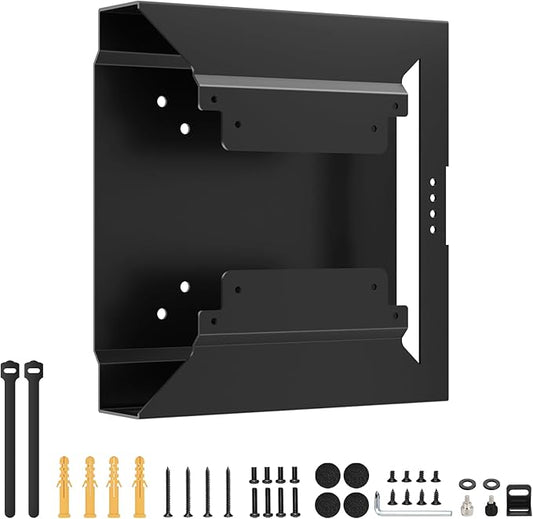 Mini PC VESA Mount for HP, Under Desk, Wall Mount, VESA Mount & Attach to Monitor Arm Mount, Compatible with HP EliteDesk 800 G2 G3 G4 G5 ProDesk 600 G1 G2 G3, Includes All Screws and Cable Straps
