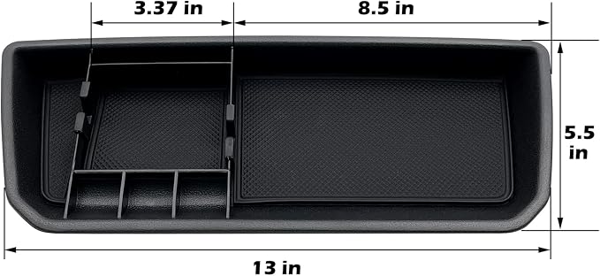 Center Console Organizer fit for VW Atlas and Cross Sport 2018 2019 2020 2021 2022 2023 Interior Storage Box Accessories (Not fit for 2024)