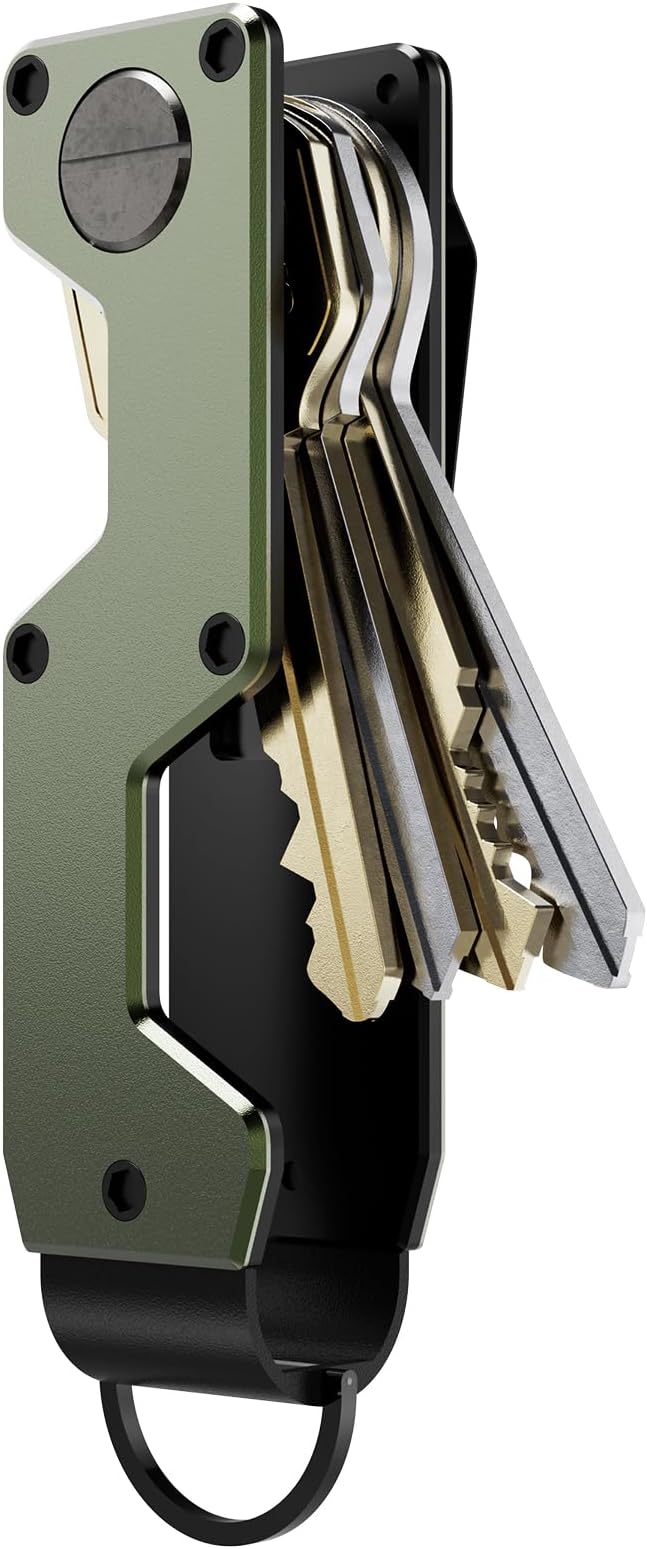 Key Organizer Compact Key Holder Metal Key Chain Minimalist key case key holder for keychain Secures 1-5 Keys