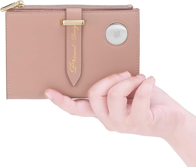 VanFn Airtag Passport Holder, RFID Travel Passport Wallet, Family Passport Holder, Ladies Bifold Air Tag Wallets, Slim Leather Credit Card Wallet For Women, Trip Document Organizer P.Travel Series