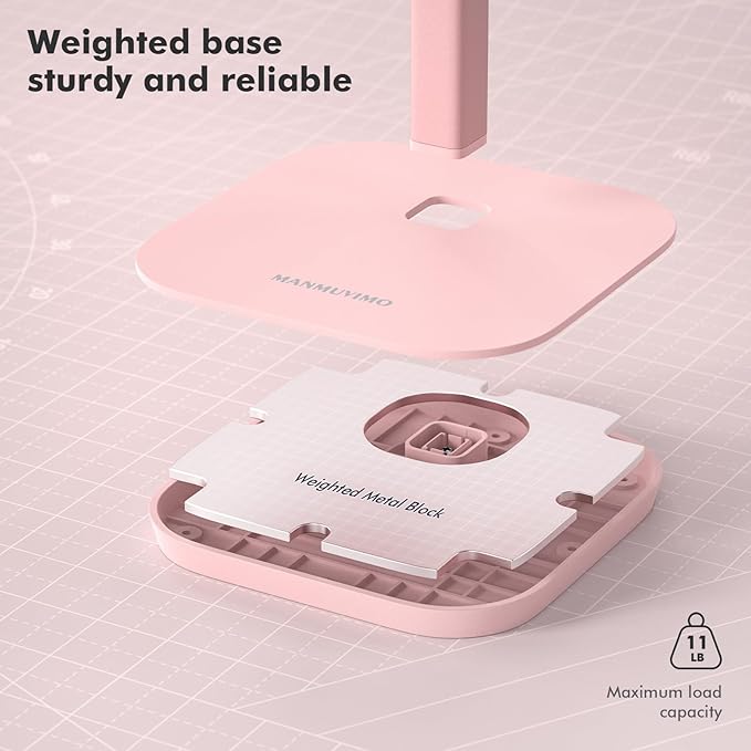 Headphone Stand, Desktop Headset Holder Desk Earphone Stand Aluminum Headset Hanger Headphone Rack Stand to Hold Earphones Such as Airpods Max, Sony, Beats, Bose, Razer, HyperX(Pink)