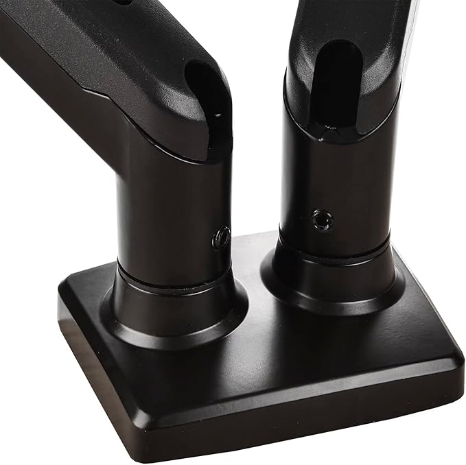 Dual Balanced Monitor Arms | Effortless Adjustment | Internal Spring Mechanism | Outstanding Flexibility | 180 Degree Rotation | Two Monitors | Fit Screen Size 17" - 32" | Computer Display Arm | Black