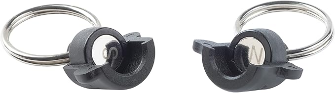 Nite Ize Polycarbonate Keyring 360 Magnetic Quick Connector, Magnetic Locking Split Rings for Keys