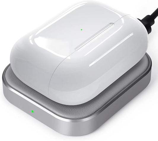 AirPods Pro Charger - Wireless Charging Station for AirPods 4 (withActive Noise Cancellation)/ 3rd/ 2rd, Gray