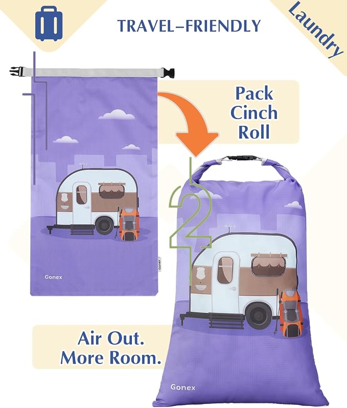 Gonex Compression Packing Cubes, 10pcs Expandable Storage Travel Luggage Bags Organizers with Hanging Toiletry Bag Laundry Bag Shoe Bag Accessories Bag, Travel Cubes for Suitcase Carry On (RV)