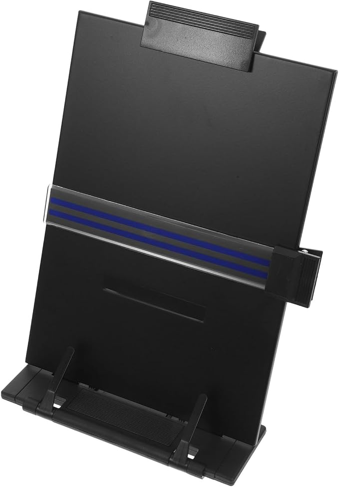 Tofficu Adjustable Document Holder Portable Reading Stand for Desk Lightweight Paper Holder for Comfortable Reading Posture for Home and Office Use