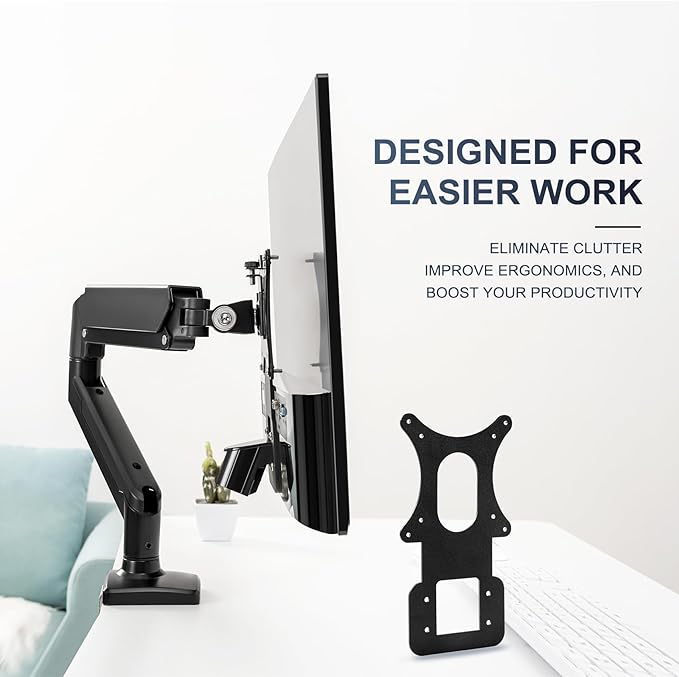 Wall Mount VESA Adapter Bracket Compatible with LG 24MP58VQ, 24MP58VQ-P, 24MP59G, 24MP59G-P, 24MP60VQ, 27MP58VQ, 27MP58VQ-P 75 * 75mm 100 * 100mm