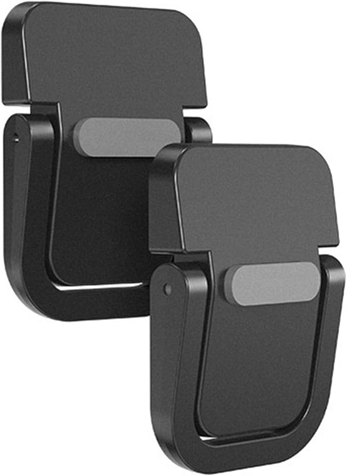 2 Pcs Laptops Stand, Portable Computer Keyboards Stand for Desk, Self-Adhesive Invisible Laptops Feet Foldable Laptops Stand for 10-15.6??Laptops, Black