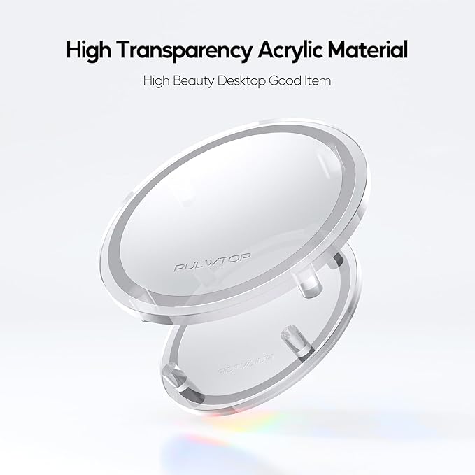 Clear Acrylic Desk Stand for Mac Mini M4/M4 Pro 2024, Minimalist M4 Holder with Easy Power Button Access, Anti-Slip Base & Heat Dissipation, Compact Space-Saving Design for Mac Mini 2024 Model