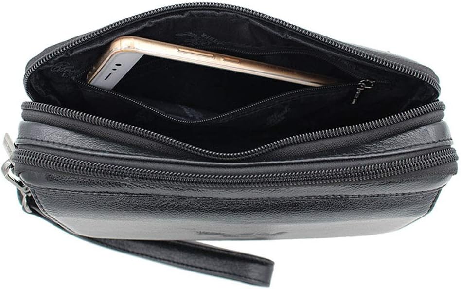 Hebetag Leather Clutch Purse Wallet for Men Organizer Holder Wrist Bag | Organizer, Holder