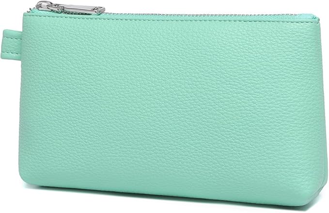 PU Leather Makeup Simple and Convenient Handbag Small Exquisite Storage Bag (PU/Light Green)