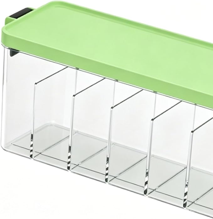 POCREATION Cable Organizer Box, Travel Cord Portable Cord Electronic Accessory Organizer with Multiple Compartments Cover for Chargers Cables USB Driv (Green)