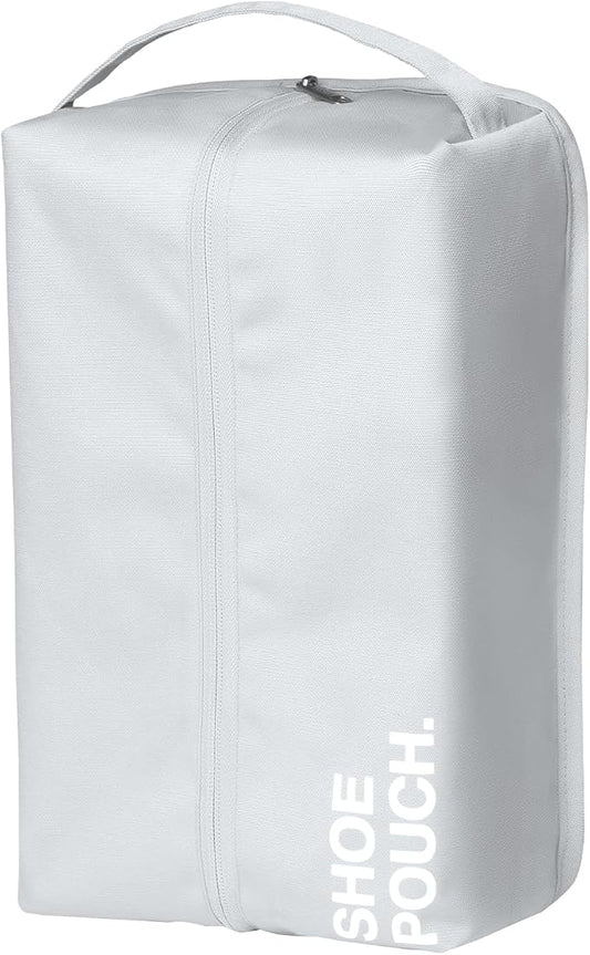 pack all Stylish Shoe Bag for Travel, Water-Resistant Shoe Pouch for Gym, Smell-Proof Soccer Cleats Bag for Sport (Light Grey)