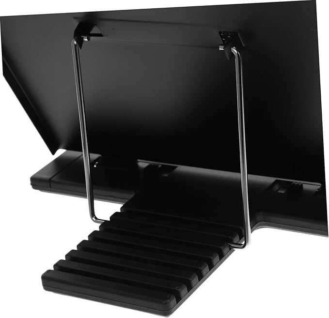 Adjustable Document Holder Stand for Desk Retractable Paper Holder Non-Slip Base Reading Stand for Books and Recipes Compatible Office and Kitchen Use