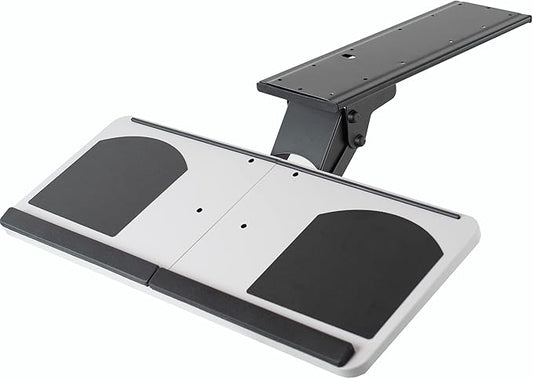 VIVO Adjustable Computer Keyboard and Mouse Platform Tray, Ergonomic Under Table Desk Mount Drawer, MOUNT-KB01