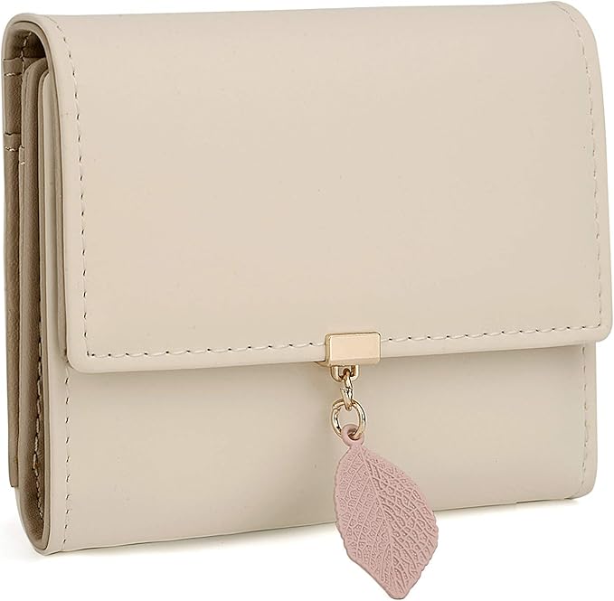 UTO RFID Wallet for Women PU Leather Leaf Pendant Card Holder Phone Checkbook Organizer Zipper Coin Purse | Leaf Pendant, Card Holder, Phone, Checkbook, Organizer, Zipper