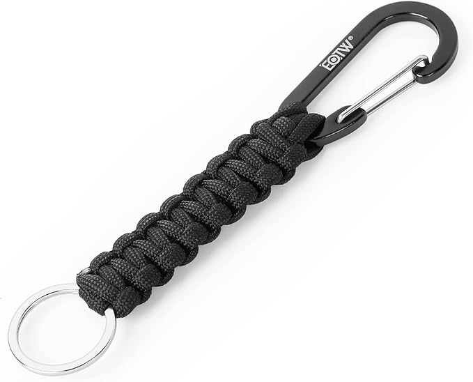 EOTW Carabiner Keychain,Paracord Keychain Small Aluminum Clip D Ring for Camping, Hiking, Fishing, Or As A Key Organizer