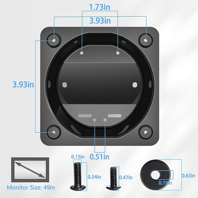 G93SC VESA Adapter Compatible with Samsung OLED Odyssey G9 (G93SC G95SC G91SD G93SD G95SD ) LS49CG932SNXZA LS49CG954SNXZA LS49CG950SNXZA LS49DG912SNXZA LS49DG934SNXGO LS49DG956SNXGO Monitor Stands