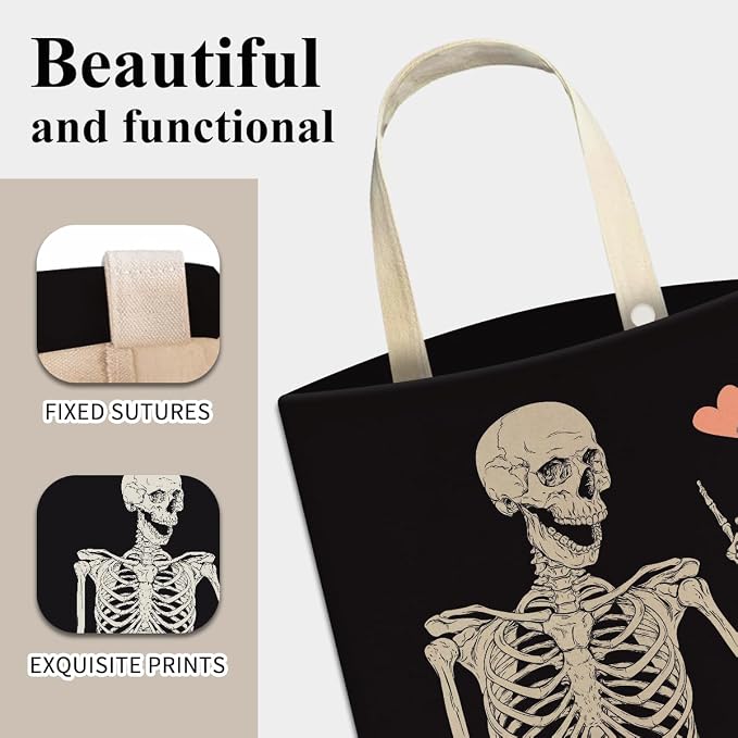 Car Trash Can, Cute Car Trash Bag, Hanging Car Organizer and Storage Bag, Trash Bin for Car Accessories, Vehicle, Travelling, Camping Cool Skull Heart