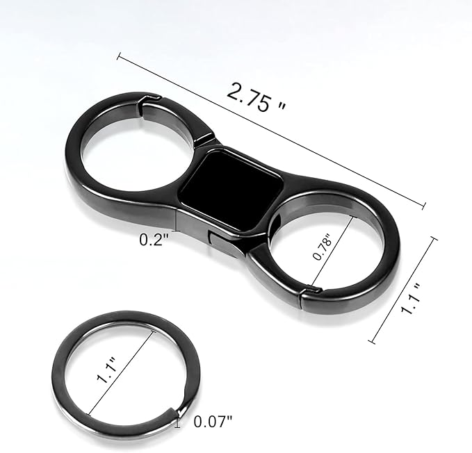 Key Organizer, Key Chain With 8 Key Rings, Key Holder, Key Chains Rings, Quick Release Keychain, Heavy Duty Car Keychains Organizer