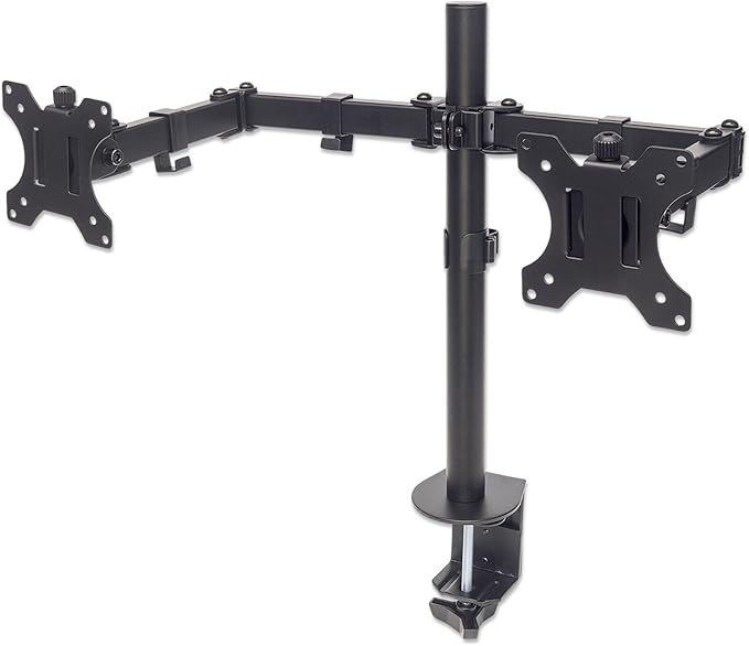 Manhattan Universal Dual Monitor Mount with Double-Link Swing Arms