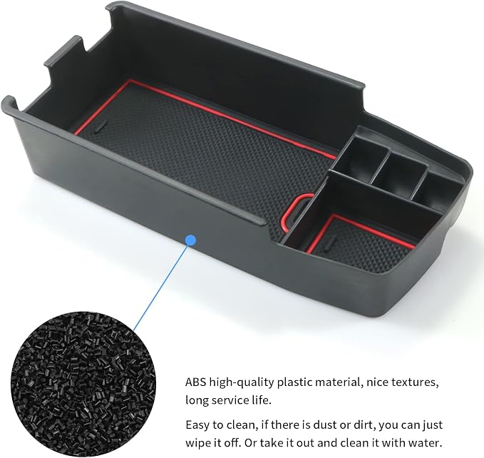 YEE PIN 2024 Bolt EUV Tray Bolt EV Center Console Tray 2023 Bolt EUV Center Console Organizer Bolt EV 2022 2023 2024 Bolt EV Accessories (Red)