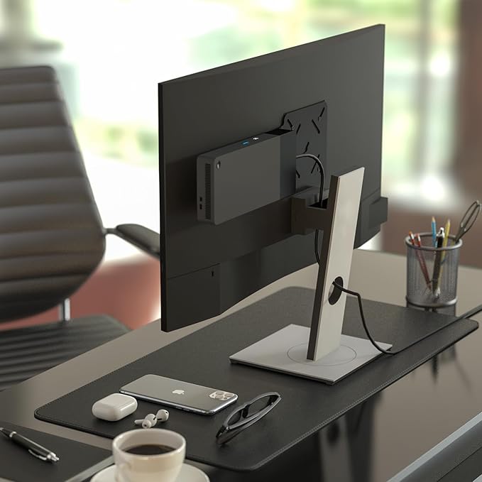 Docking Station VESA Mount Plate Compatible with Dell WD22TB4 / WD19S / W19TBS / WD19DCS, Behind Monitor VESA Mounting, Wall and Under Desk Mount Metal Dock Holder