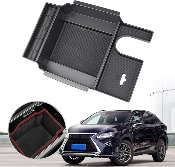 Compatible with Center Console Organizer Lexus 2016 2017 2018 2019 2020 2021 2022 RX RX200t RX350 RX400h RX450h Accessories Armrest Box Secondary Storage Box Insert Tray