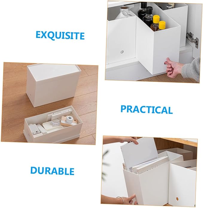 Simple Organizer Box Sturdy Desktop Storage for Sundries Capacity Convenient Desk Organizer for Home and Office Use Modern Design Lightweight and Reliable