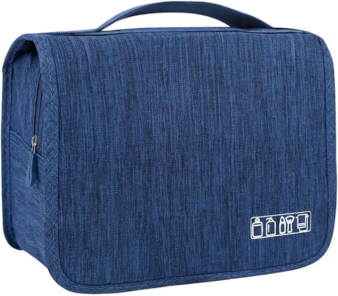 Sechunk Toiletry Bag Water-Resistant Makeup Cosmetic Bag Travel Organizer for Accessories Travel Bag with Hanging Hook