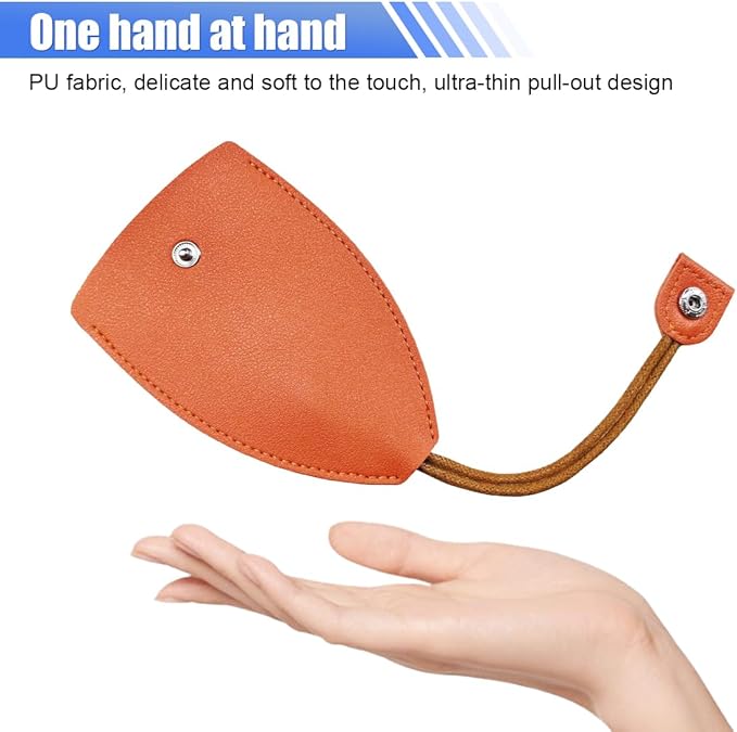 KITUREK 8PCS Pull Out Car Key Case, PU Leather Keychain Protective Bags, Large-Capacity Key Case Holder, Creative Key Case Cover for Halloween Christmas Presents
