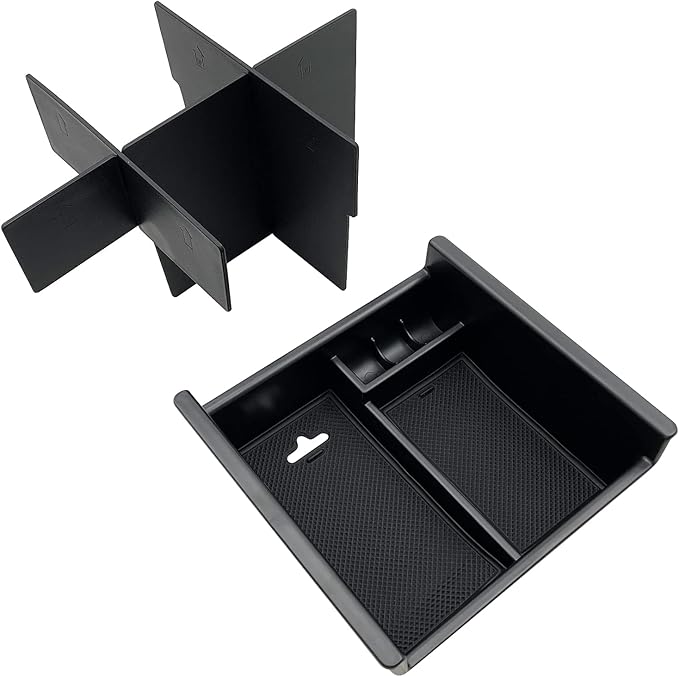 JOJOMARK Compatible with Toyota 4Runner Accessories Center Console Tray Organizer Armrest Box Storage Fit for 4Runner 2010-2019 2020 2021 2022 2023 2024 (Organizer Set)