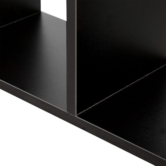 Hossejoy Desk Shelf, Adjustable Desktop Storage Organizer, Wood Display Shelf Rack, Office Supplies Desk Organizer, Black