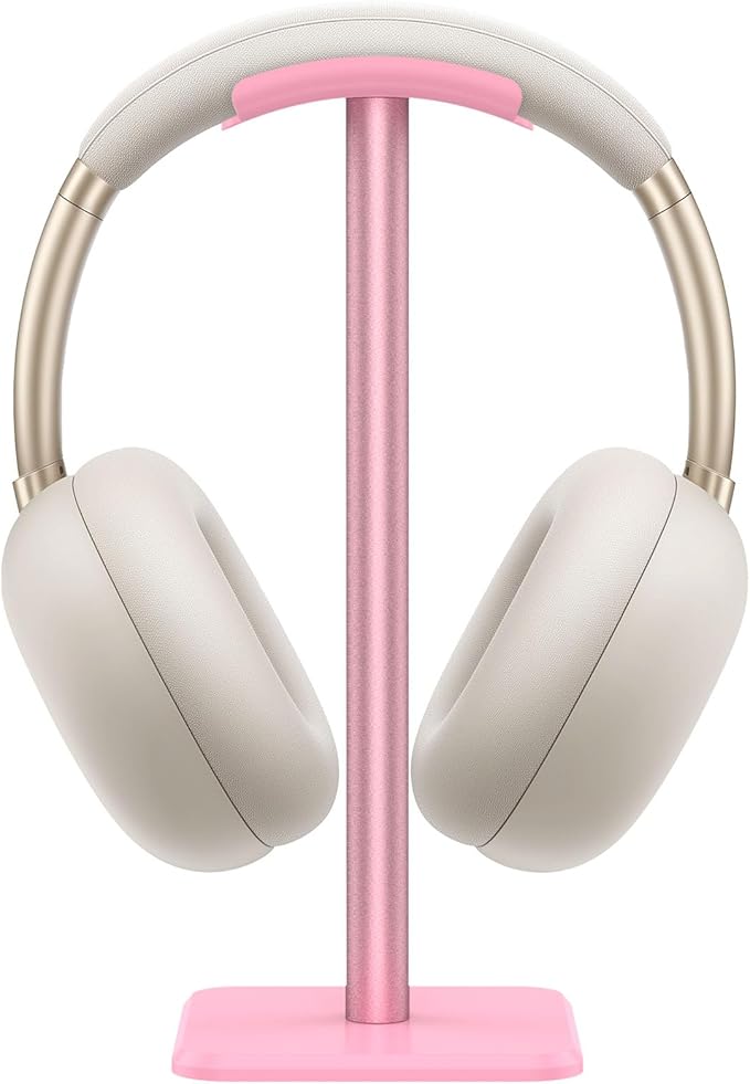 Headphone Stand, Universal Gaming Headset Holder, Portable & Disassemblable, Pink