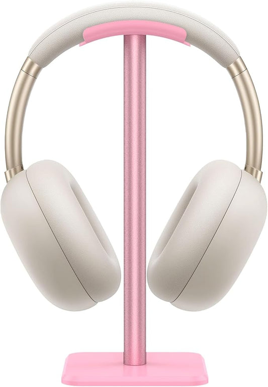 Headphone Stand, Universal Gaming Headset Holder, Portable & Disassemblable, Pink