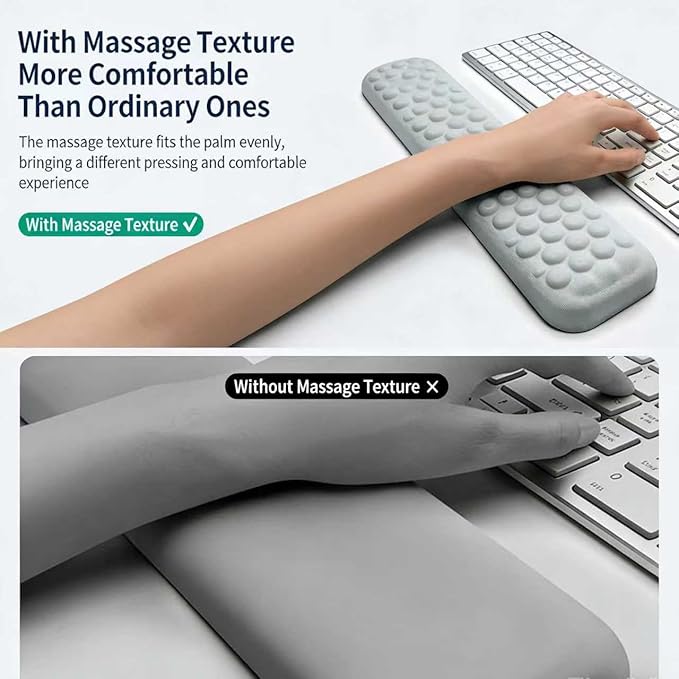 Clear Acrylic Laptop Stand with Detachable Wrist Rest - Ergonomic Computer Riser for 10-20 inch MacBook, Dell, XPS, HP & More, Portable Desktop Organizer