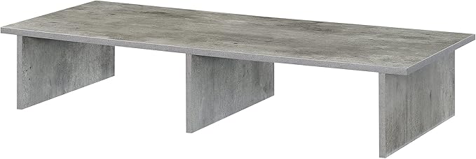 Convenience Concepts Designs2Go Wide TV Riser 42", for TVs up to 46" - Contemporary TV or Computer Riser for Living Room, Modern Office, Den, Faux Birch