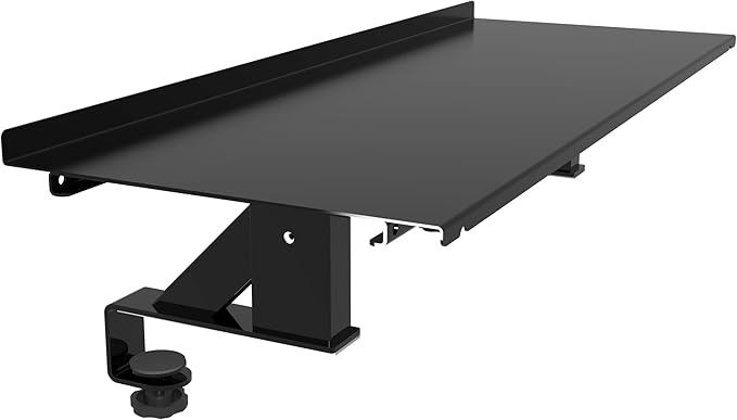 Stand Up Desk Store Clamp-On Adjustable Height Desk Shelf Monitor Stand (30")