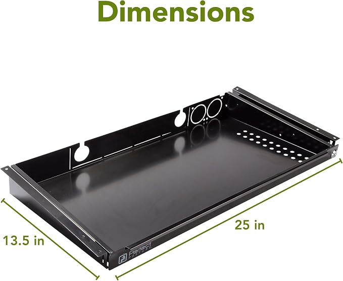 PERFECT POSTURE Docking Station Under Desk Storage Drawer (Black)
