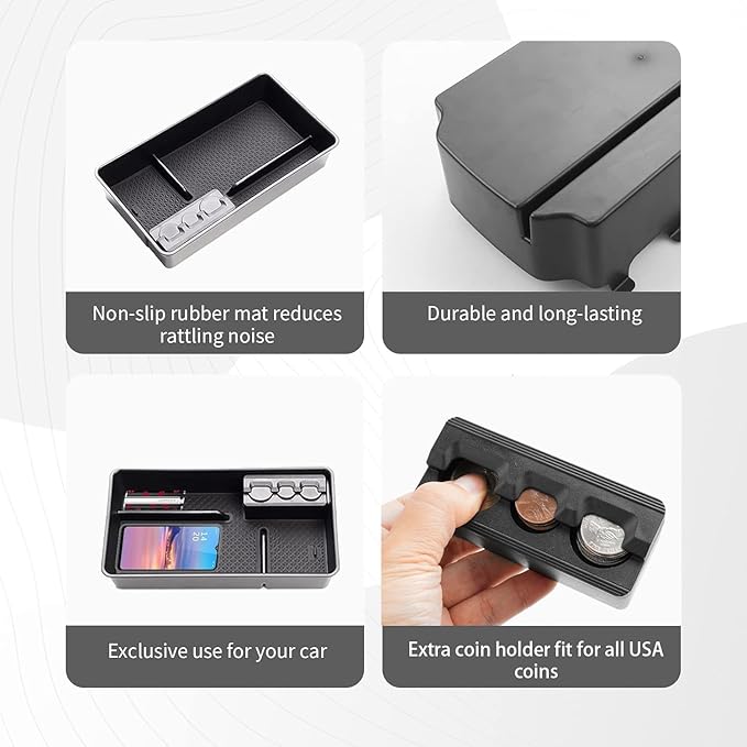 CDEFG Center Console Accessory Organizer for 2019 2020 2021 2022 2023 2024 2025 Nissan Altima, Middle Console Armrest Insert Tray Coin Container Storage Box 2019-2025 Altima Accessories