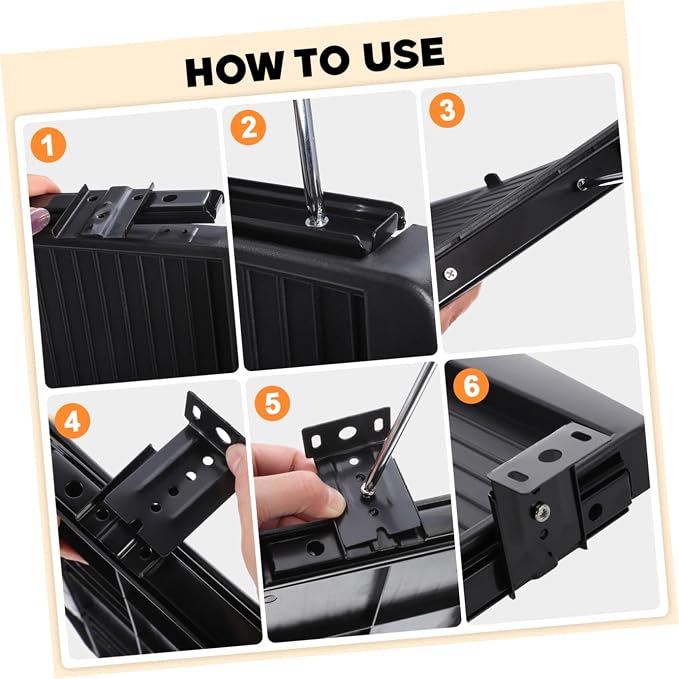 jojofuny Keyboard Tray Clamp On Keyboard Tray Under Desk Under Desk Pull Out Platform with Pencil Drawer Out Computer Drawer for Typing（Black）
