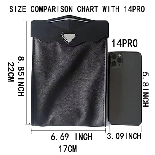 Smart LED Car Trash Can Waterproof Garbage Bag Passenger Side Artificial Leather Storage Pocket Leak Proof Reusable Traveling Portable Offices Toilet Garbage Cans Back Seat Hanging (Black-1pack)