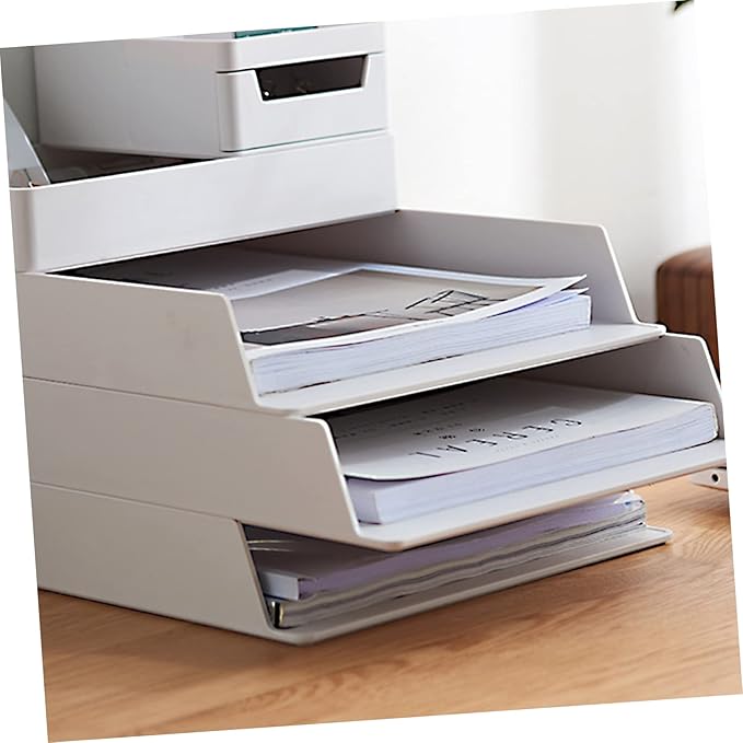 Homoyoyo 1Pc Office Storage Box Drawer Type Desk Organizer for Stationery and Sundries Stackable Storage for Home and Office Minimalist Design