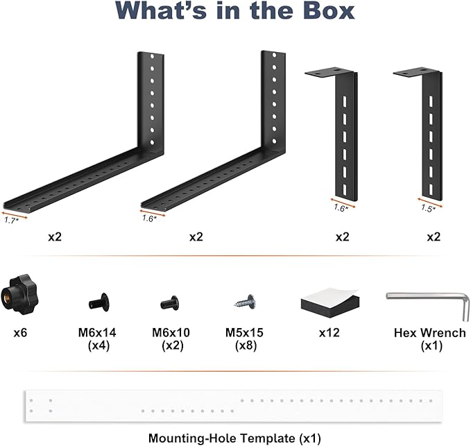PUTORSEN Under Desk PC Mount for Mid/Mini-Tower Cases - Vertical/Horizontal CPU Holder up to 77 lbs, Space-Saving Computer Rack for ATX/Micro-ATX/Mini-ITX (Black)