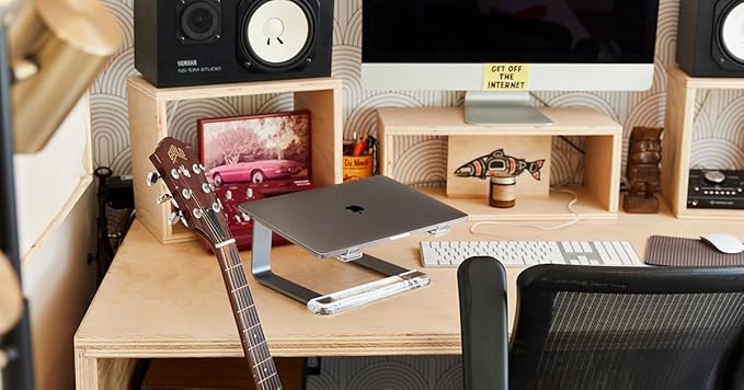 Griffin Elevator Desktop Stand for Laptops, Black - Elegant desktop stand for laptops