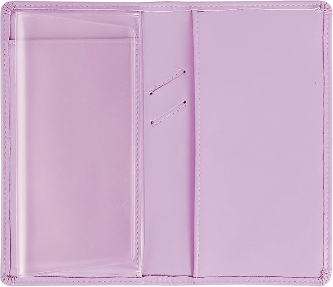 Sanlykate Leather Checkbook Cover for Men and Women, Check Book Case Card Holder with Free Divider, Standard Register Duplicate Checks with pen inserts