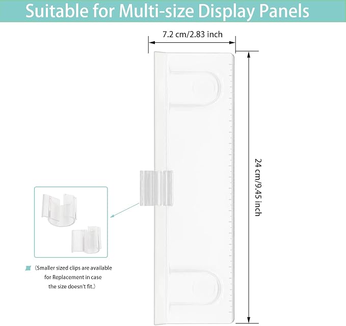 ZUFECY Monitor Memo Board Computer, Removable Clip Type Sticky Note Holder for Computer Screen,Suitable for Home Office Desk