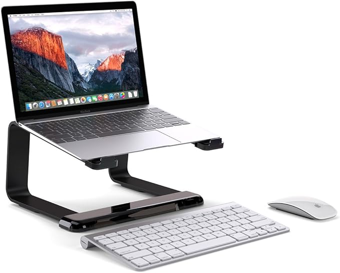 Griffin Elevator Desktop Stand for Laptops, Black - Elegant desktop stand for laptops